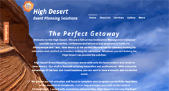 Desktop Screenshot of highdeserteventplanningsolutions.com