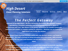 Tablet Screenshot of highdeserteventplanningsolutions.com